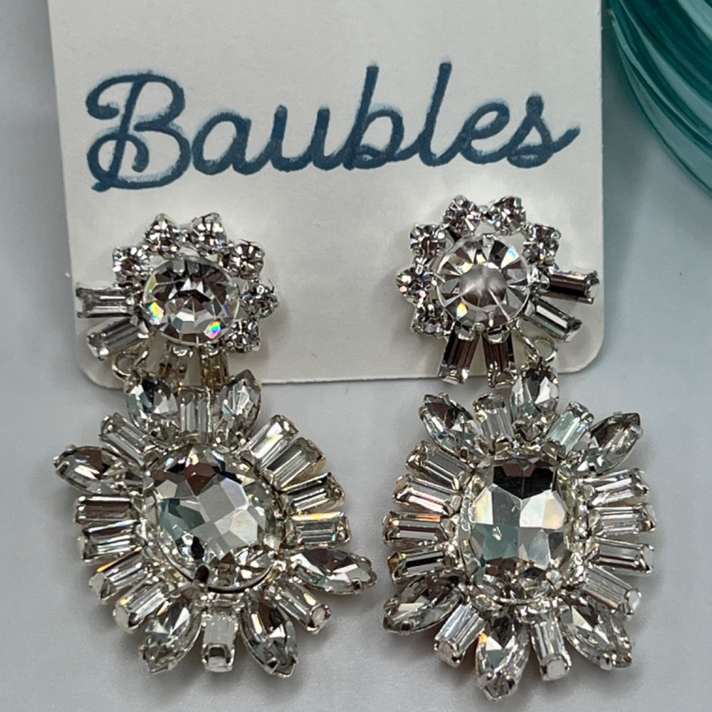 Baubles Chandelier Austrian Crystal Silver Earrings $12 EA or Bundle 3/$20